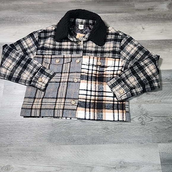 Ivy Jane Patched Plaid Jacket Sz S ($189) - Picture 3 of 9